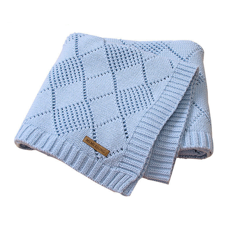 Baby Solid Color Knitted Blanket