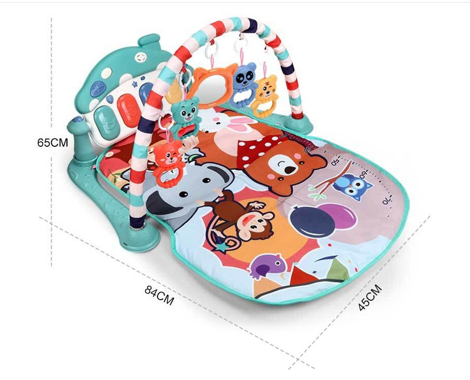 Infant Pedal Piano Fitness Rack Game Blanket