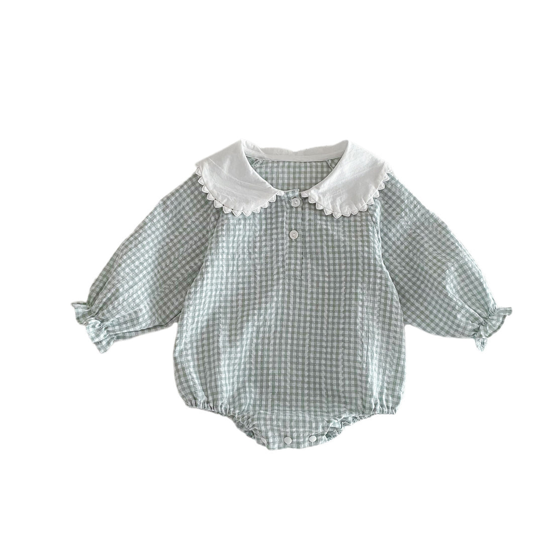 Long Sleeve Bottom-covering Rompers Baby Girl Doll Collar Romper