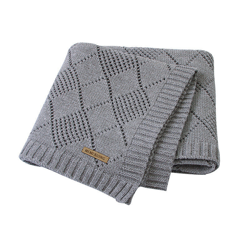 Baby Solid Color Knitted Blanket