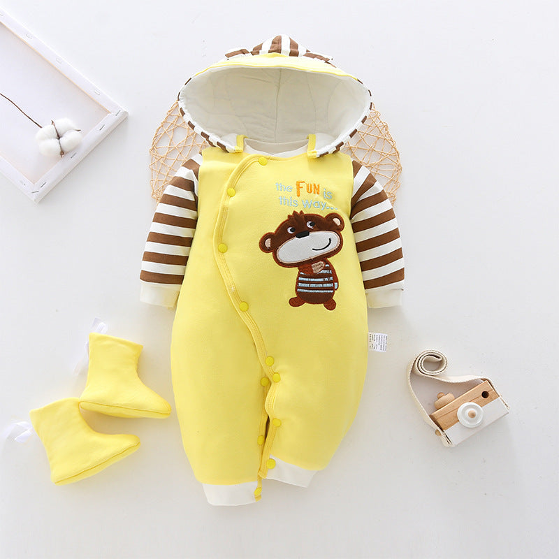 Baby onesies winter thickening