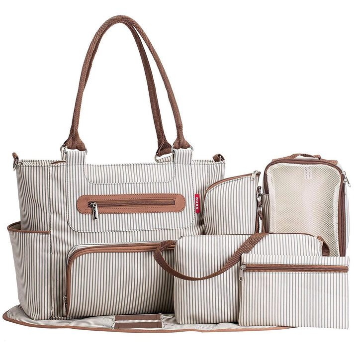 Large capacity diaper bag for baby & mom