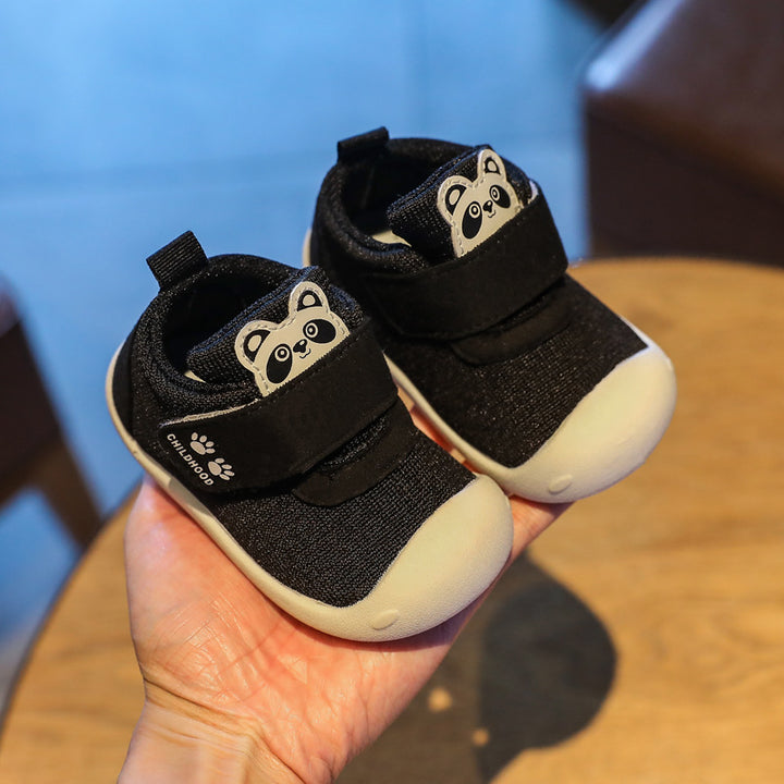 Velcro Baby Flying Knit Shoes For Boys And Girls