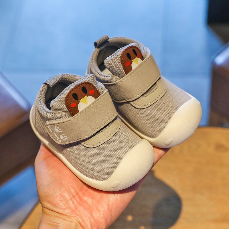 Velcro Baby Flying Knit Shoes For Boys And Girls