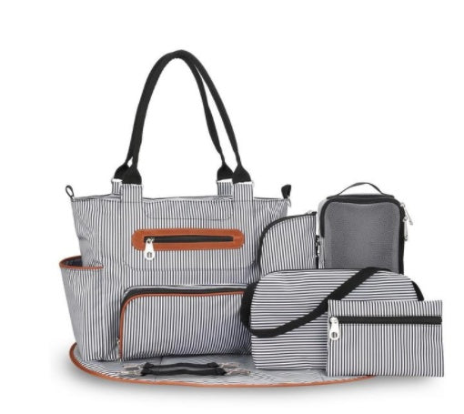 Large capacity diaper bag for baby & mom