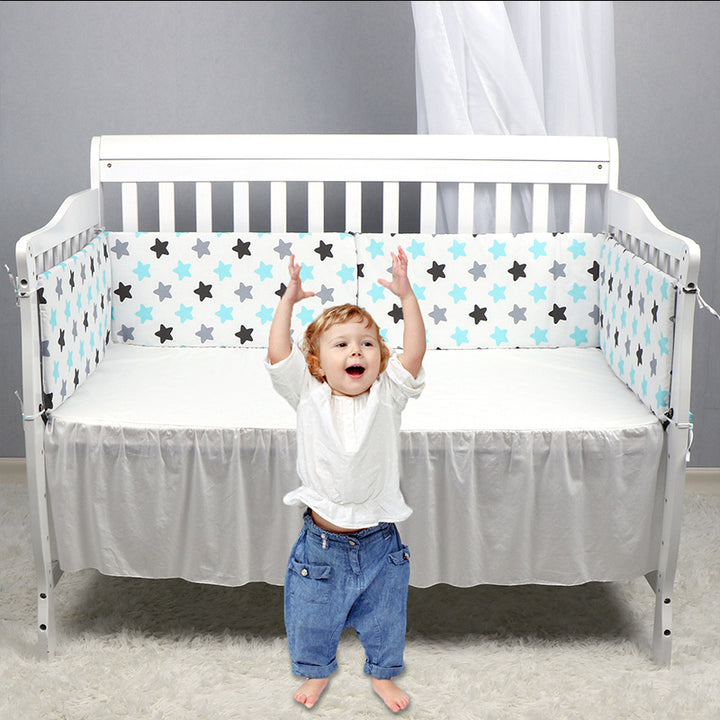 Baby Bed Thicken Bumper One-piece Crib