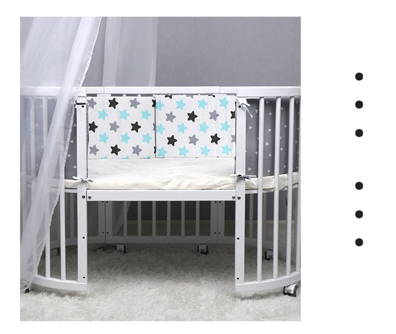 Baby Bed Thicken Bumper One-piece Crib