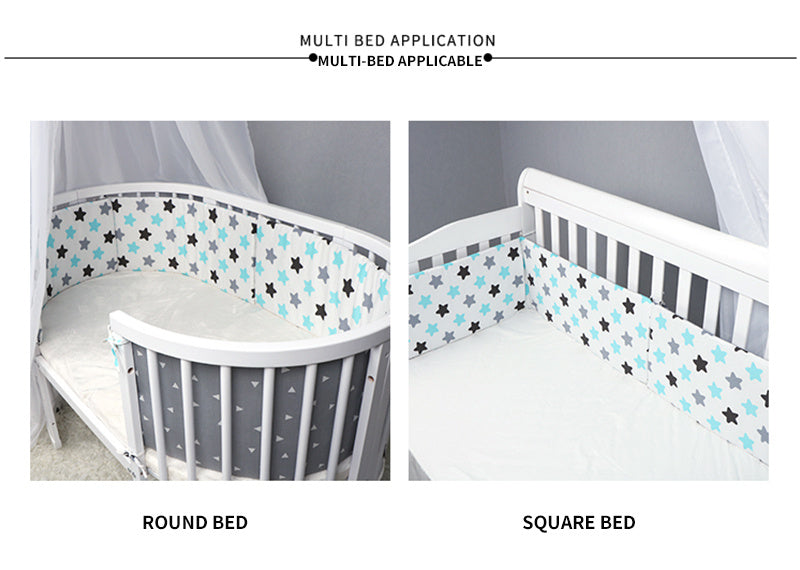 Baby Bed Thicken Bumper One-piece Crib