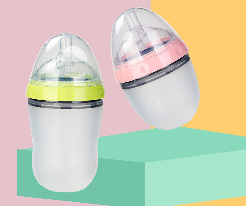 Breast Milk Silicone Baby Feeding Bottle Soft