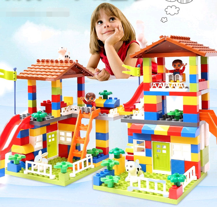 Children's puzzle building blocks, boys and girls