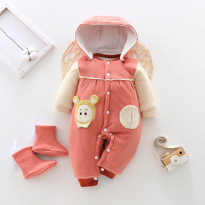 Baby onesies winter thickening