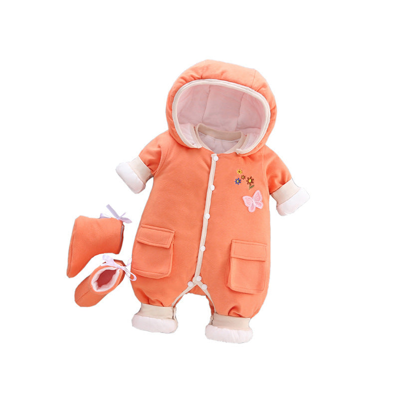 Baby onesies winter thickening