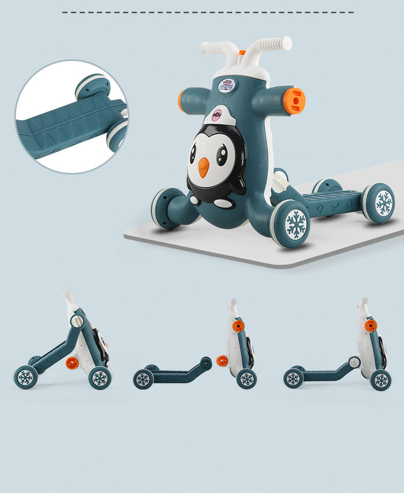 Anti-rollover anti-o-leg toy car