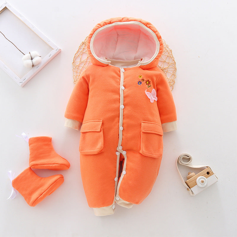 Baby onesies winter thickening