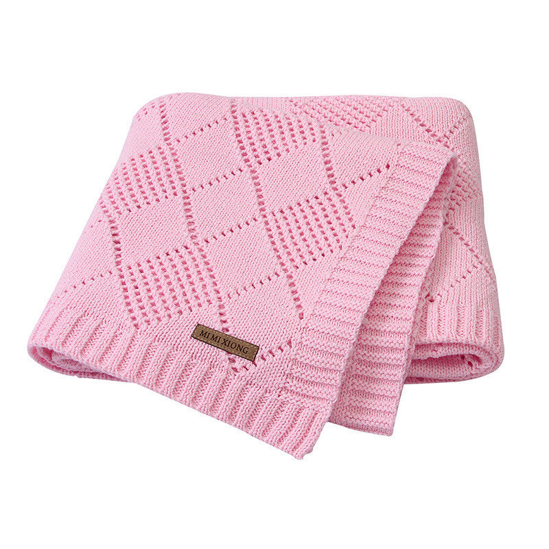 Baby Solid Color Knitted Blanket