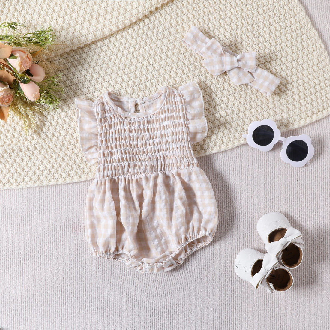 Baby Girl Solid Color Baby Sleeveless