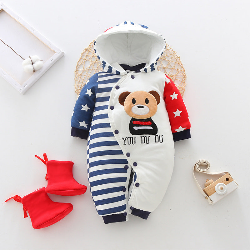 Baby onesies winter thickening