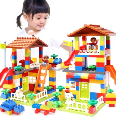 Children's puzzle building blocks, boys and girls