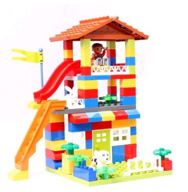 Children's puzzle building blocks, boys and girls