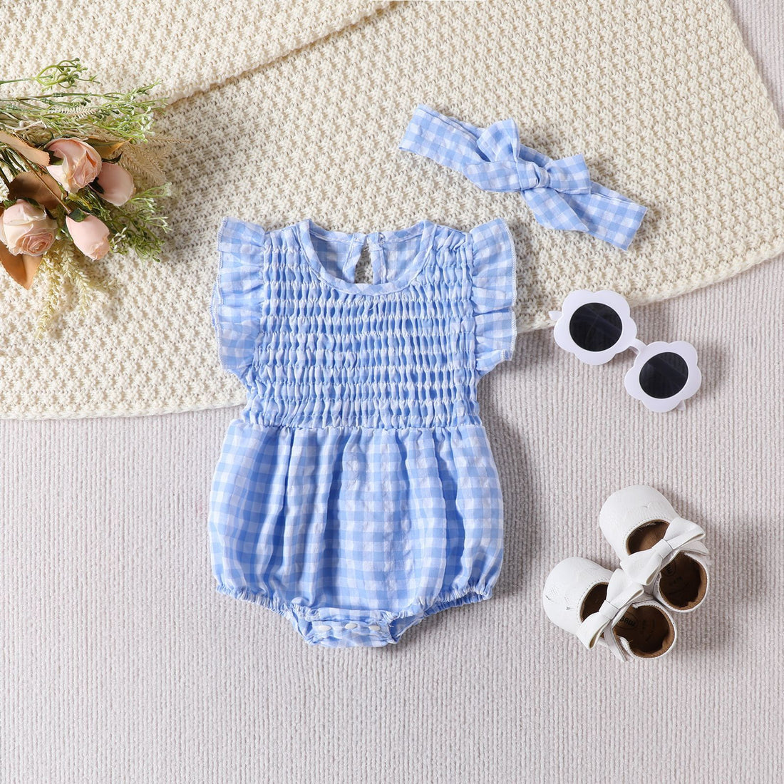 Baby Girl Solid Color Baby Sleeveless