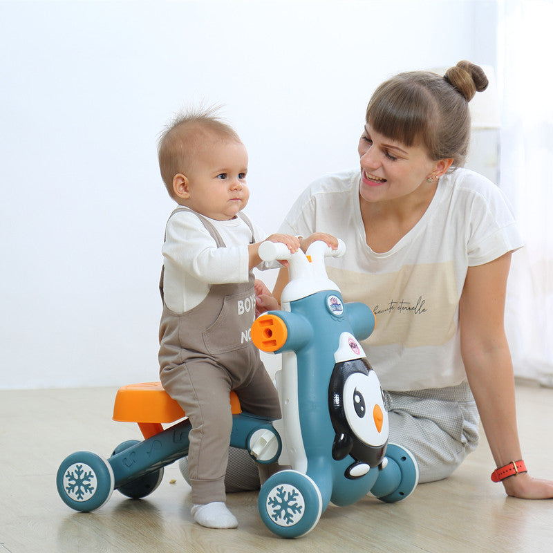 Anti-rollover anti-o-leg toy car