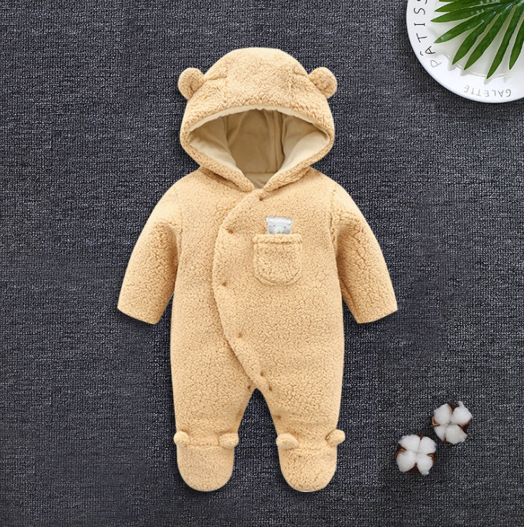 Baby lamb winter cotton padded clothes