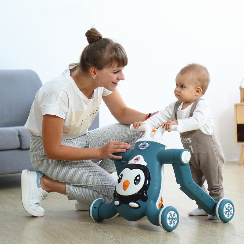 Anti-rollover anti-o-leg toy car