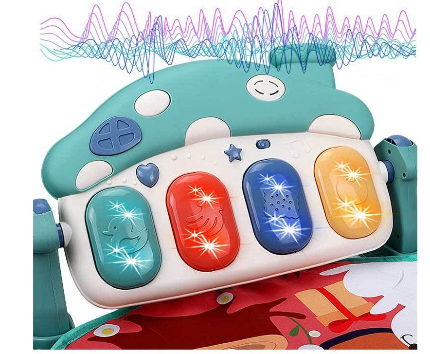 Infant Pedal Piano Fitness Rack Game Blanket