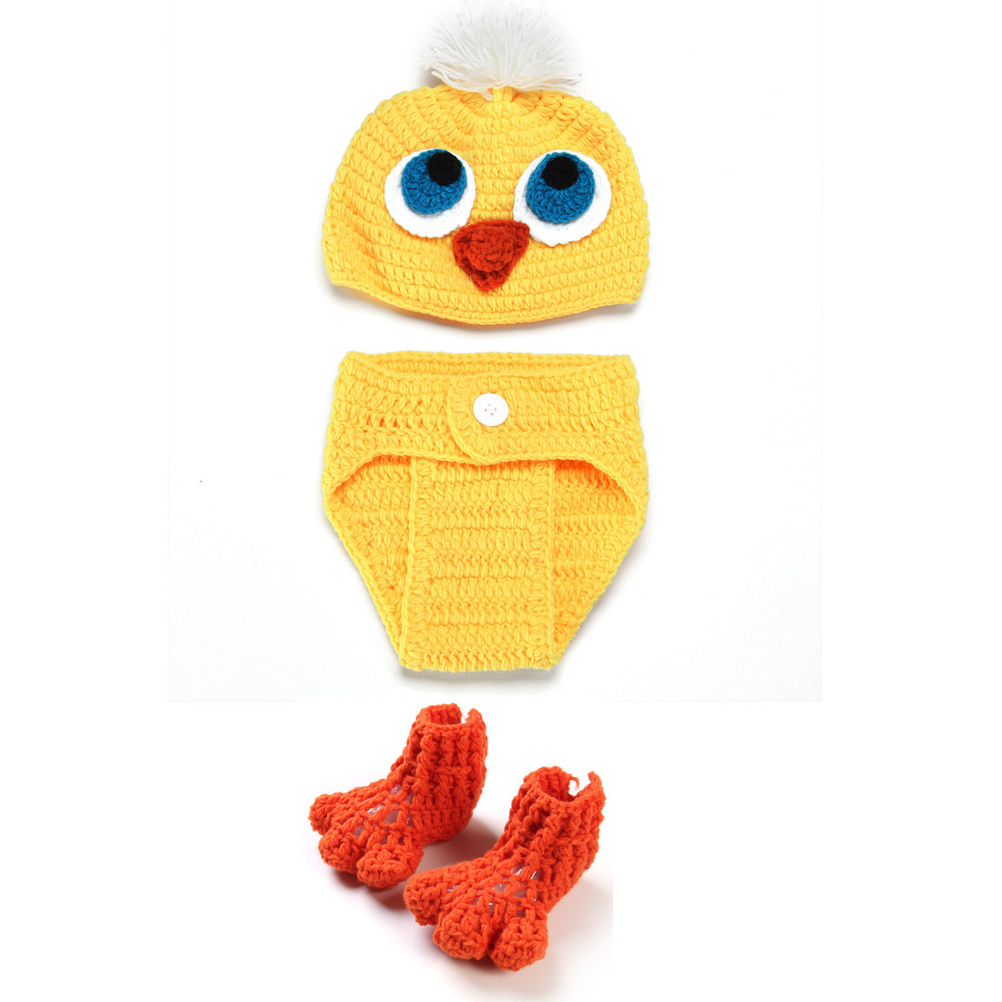 Cute Set Of Knitted Woolen Baby Children's Hats