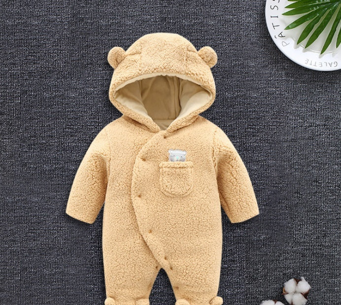 Baby lamb winter cotton padded clothes