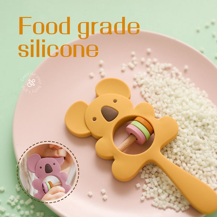Baby Teether Rattle Early Education Toy