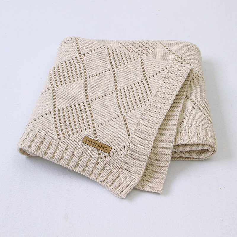 Baby Solid Color Knitted Blanket