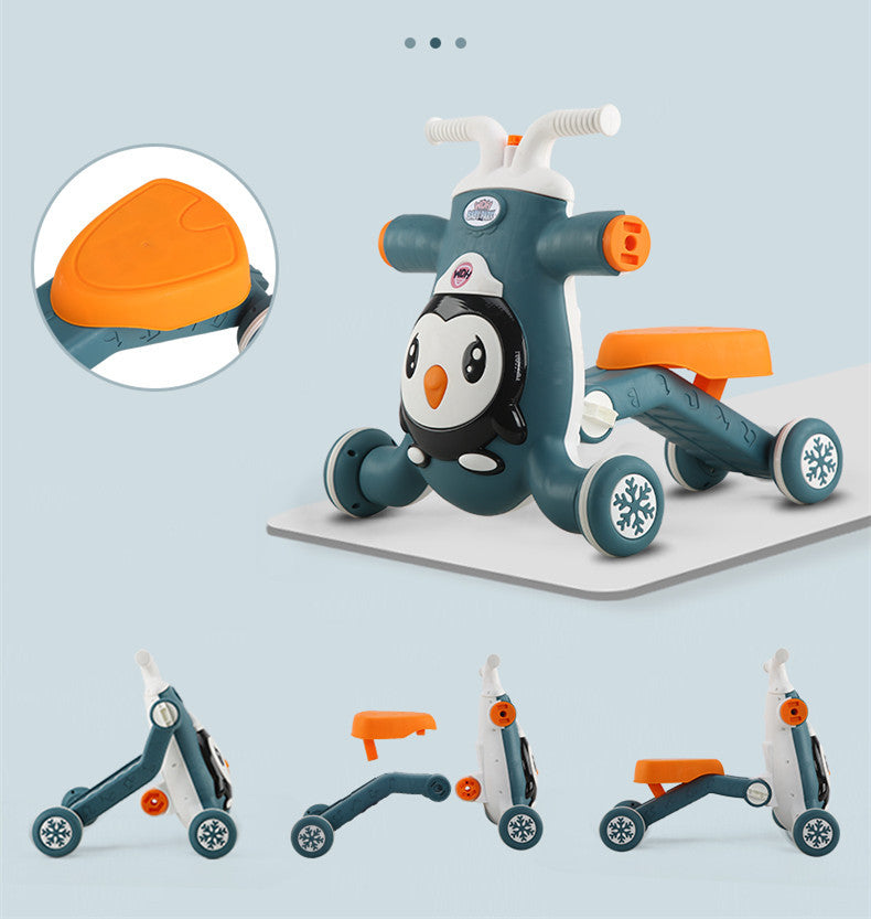 Anti-rollover anti-o-leg toy car