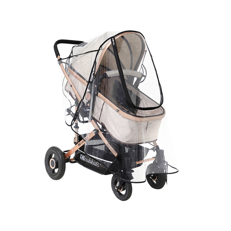 Baby Stroller Transparent Raincoat Windshield