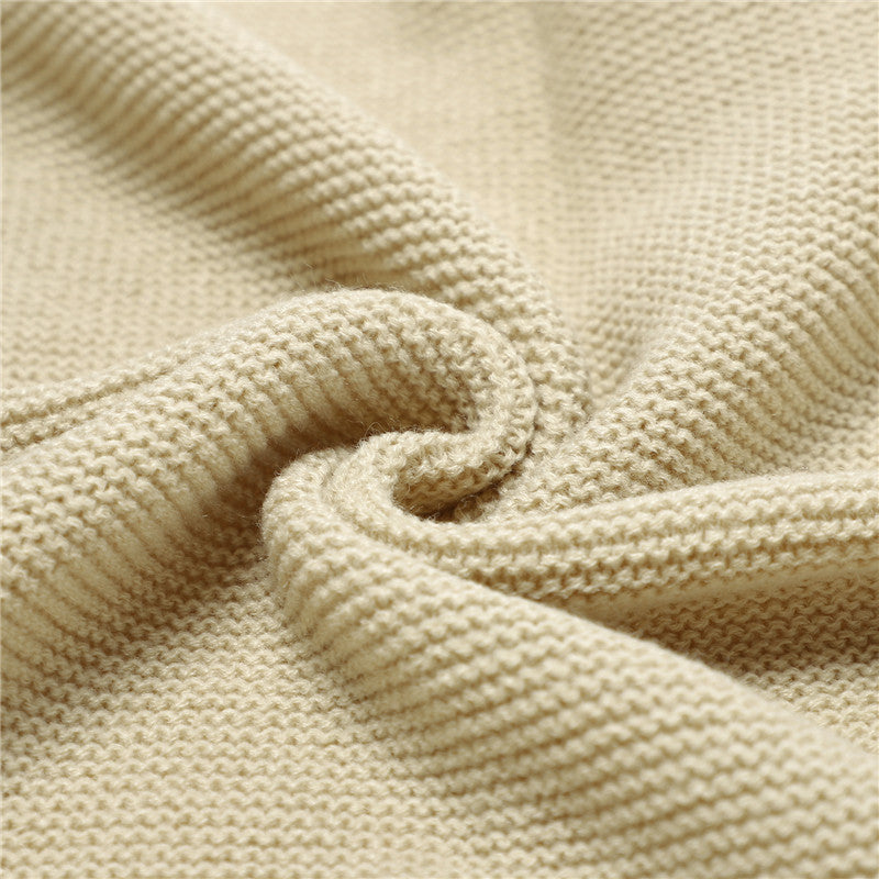 Knitted Baby Newborn Swaddle Wrap Ruffle