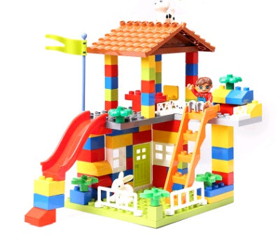 Children's puzzle building blocks, boys and girls