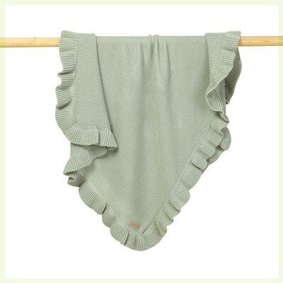 Knitted Baby Newborn Swaddle Wrap Ruffle