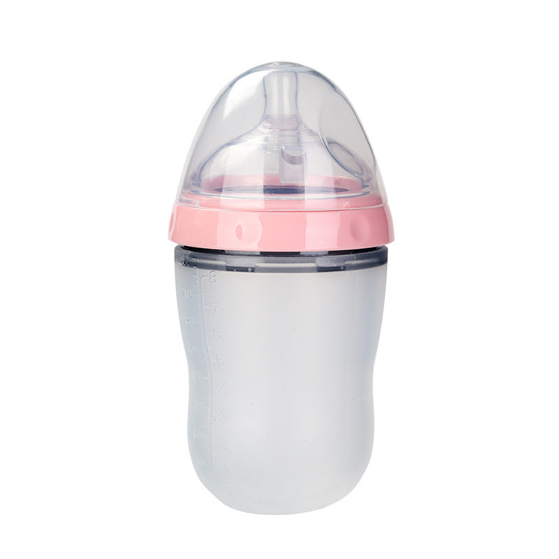Breast Milk Silicone Baby Feeding Bottle Soft
