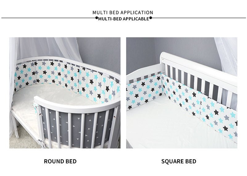Baby Bed Thicken Bumper One - piece Crib - Bright Cubb