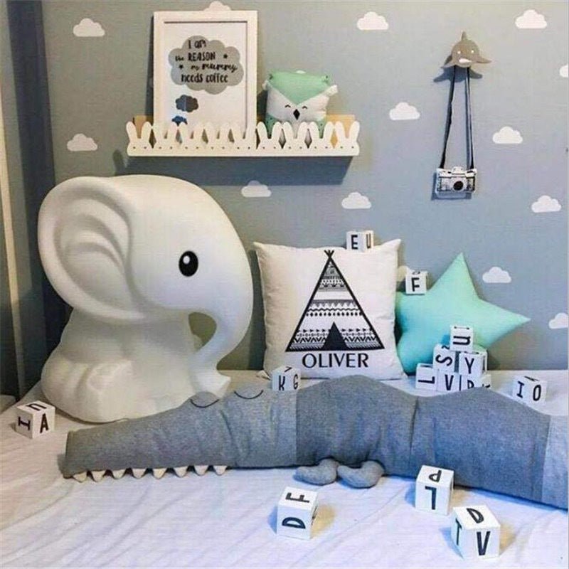 Baby Bedding Cartoon Baby Crib Bumper Pillow - Bright Cubb