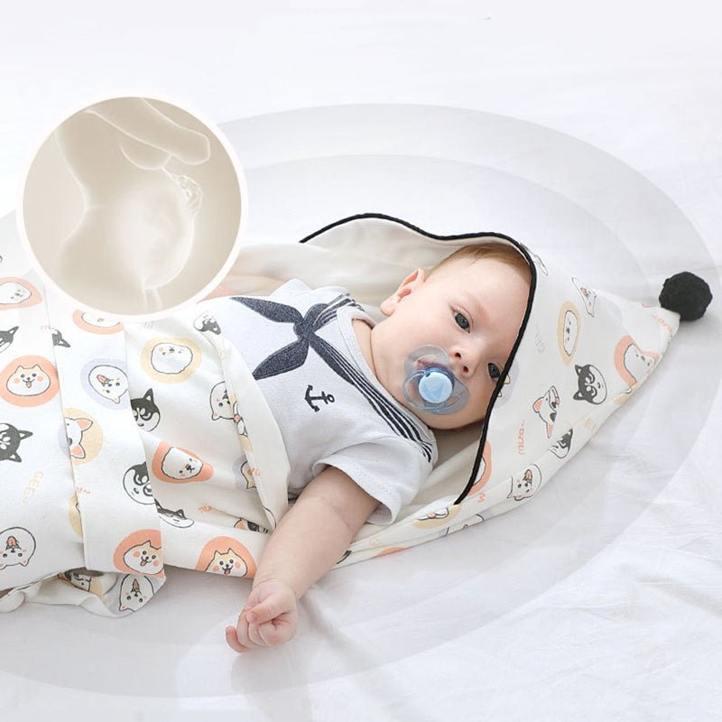 Baby Breathable Cotton Printed Swaddle - Bright Cubb