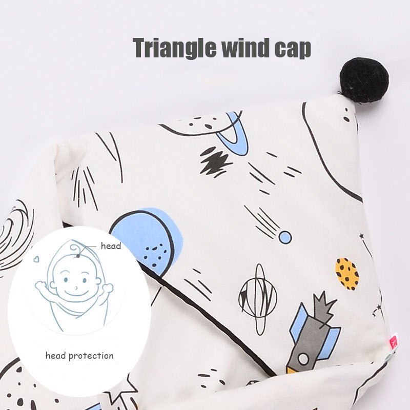 Baby Breathable Cotton Printed Swaddle - Bright Cubb