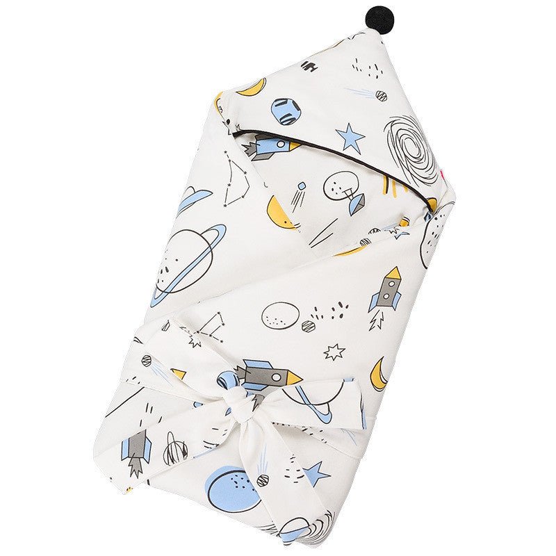 Baby Breathable Cotton Printed Swaddle - Bright Cubb