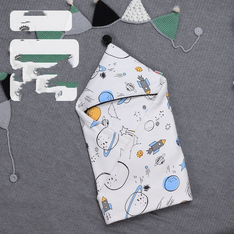 Baby Breathable Cotton Printed Swaddle - Bright Cubb