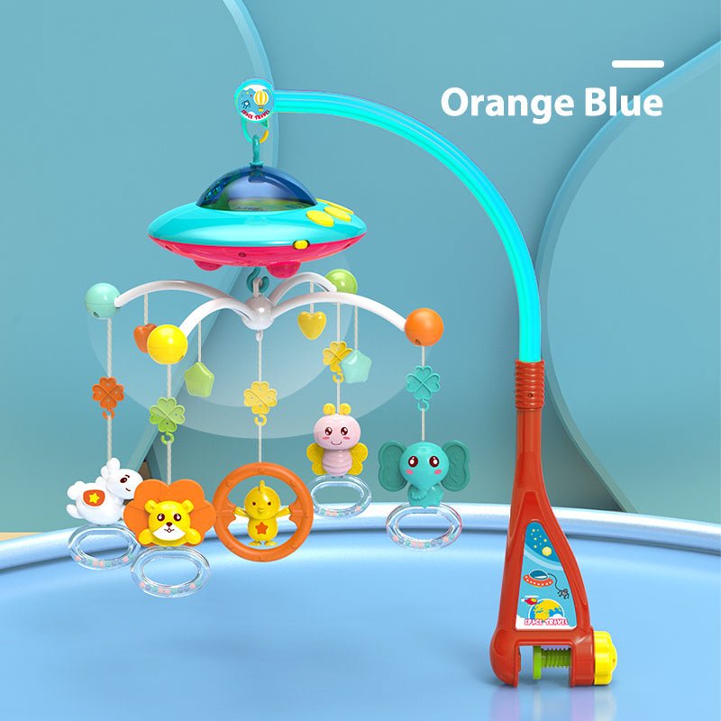 Baby Crib Bell Music Rotating Educational Toy - Bright Cubb