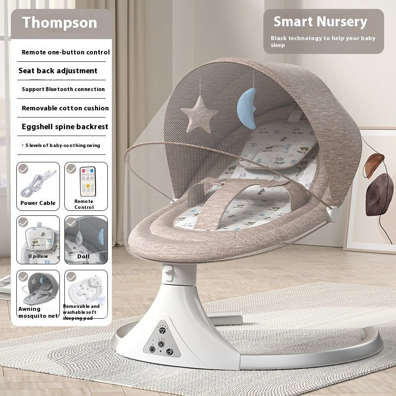 Baby Electric Rocking Chair With Baby Sleeping - Bright Cubb