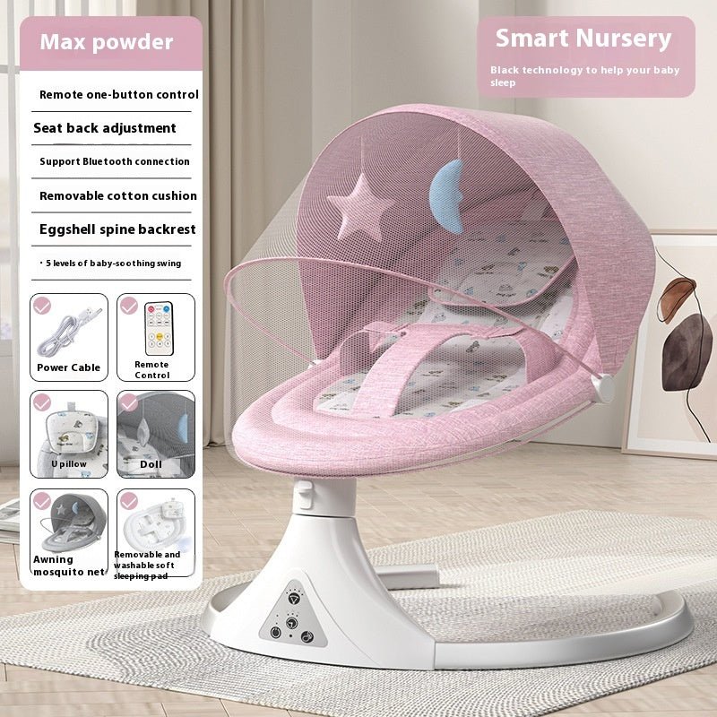 Baby Electric Rocking Chair With Baby Sleeping - Bright Cubb