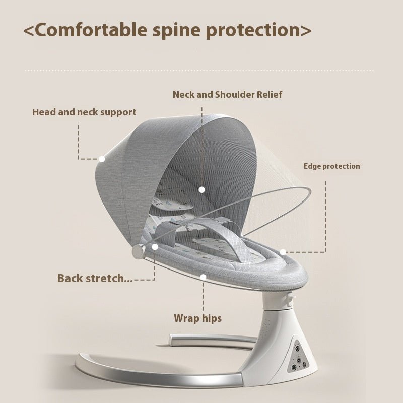 Baby Electric Rocking Chair With Baby Sleeping - Bright Cubb