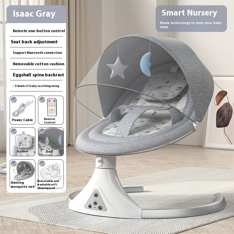 Baby Electric Rocking Chair With Baby Sleeping - Bright Cubb