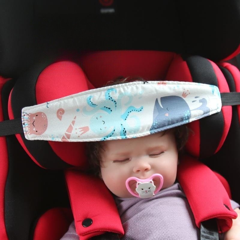 Baby Fixed Head Band Children's Car Seat Head - Bright Cubb